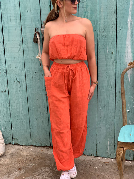 2 pocket Trouser colour strawberry 🍓 red