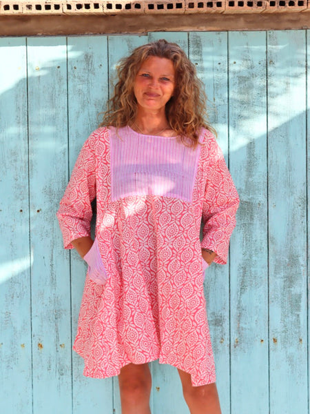 DESERT BOHO DRESS PINK