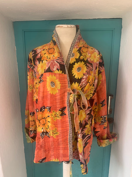 Kantha kimono coat š§„ boho beautiful prints