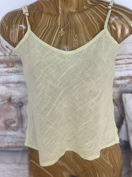 Sexy boho linen top pistachio