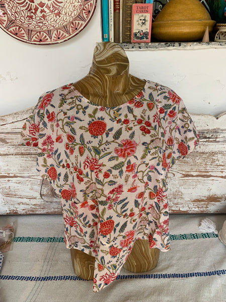Mix match boho flower blouse ,shirt
