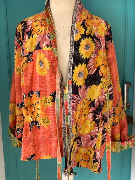 Kantha kimono coat 🧥  boho beautiful prints