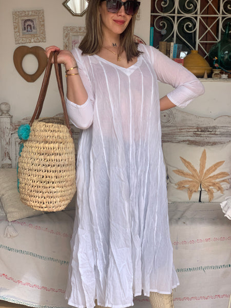 Ibeka   Cotton maxi dress white