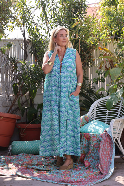 Pam sleeveless maxi boho dress