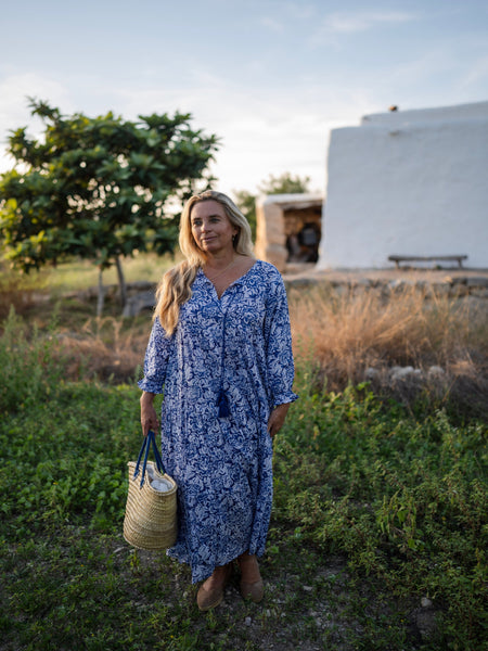Blue  Boho dress Portugal