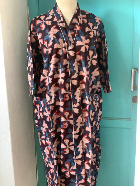 Kimono 👘 in happy block print cotton