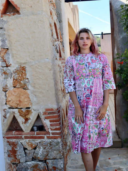 SMILEY DRESS PINK
