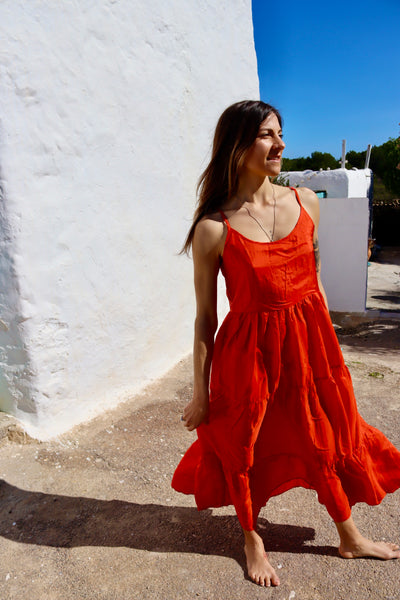 Santorin Silk dress