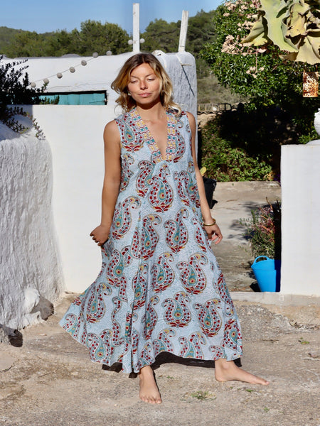 Pam sleeveless maxi boho dress