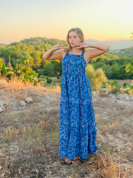 Lulu summer dress blue
