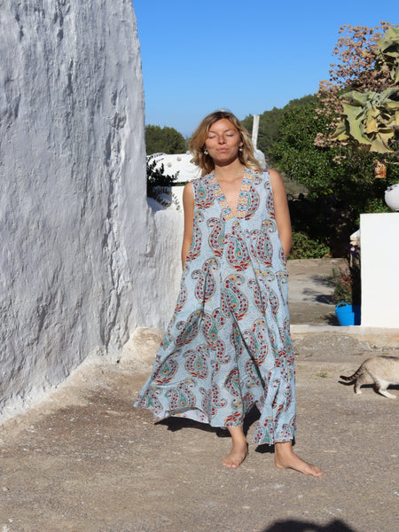 Pam sleeveless maxi boho dress
