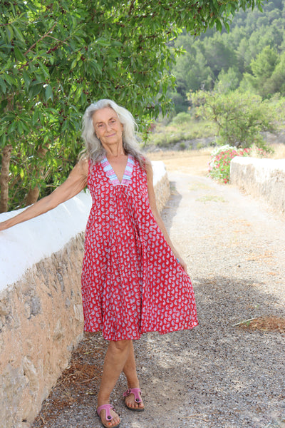 Pam sleeveless boho dress