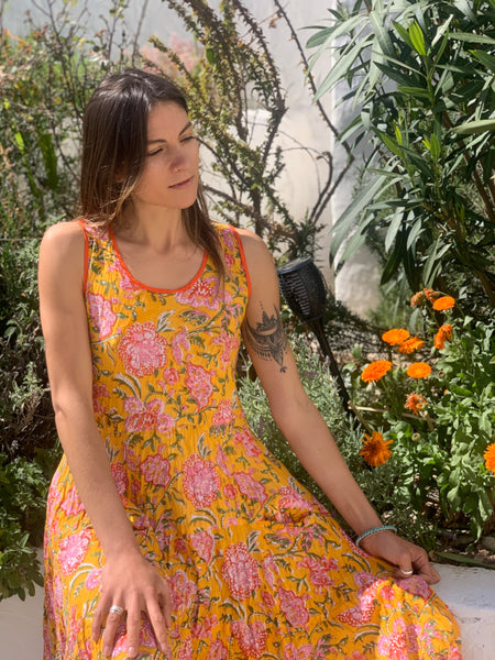 SUNDRESS  , sleeveless yellow   ☀️