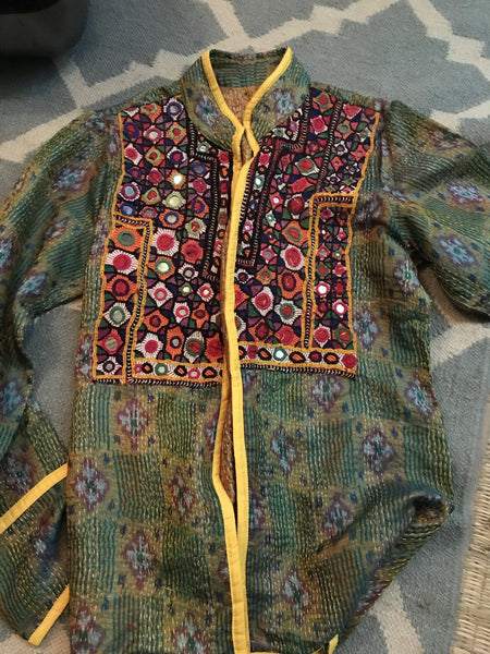 Silk summer banjara jacket -  AUROBELLE  IBIZA