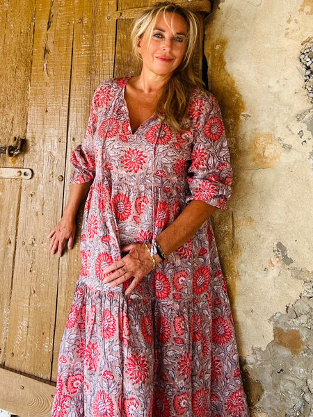 Boho dress sun flower