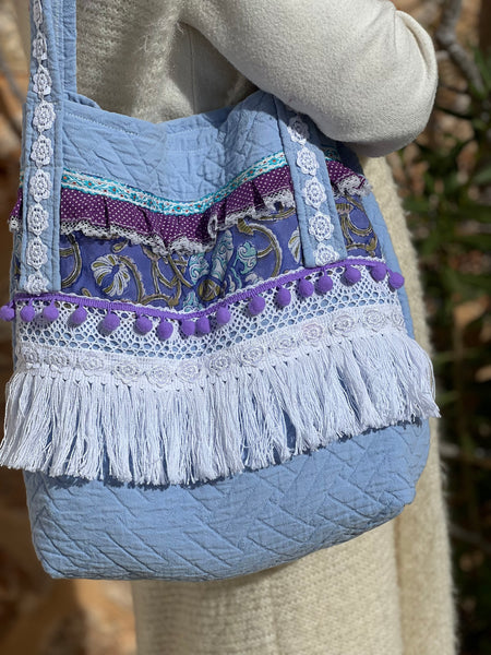One-of-a-Kind Ibiza Patchwork Bag- be the change you want to see -  AUROBELLE  IBIZA