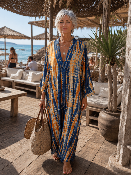 Silk Martha Kaftan – Upcycled Vintage Sari Collection no   :32 Size  large Xlarge