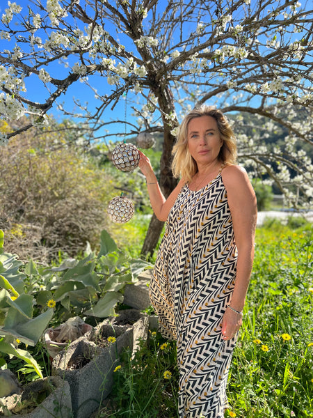Tânja Dress – Boho Flow in Earth & Light -  AUROBELLE  IBIZA