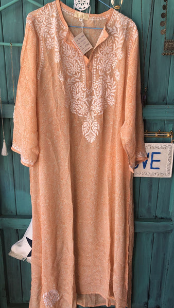 Silk crepe  maxi kurta exclusive Limited Edition