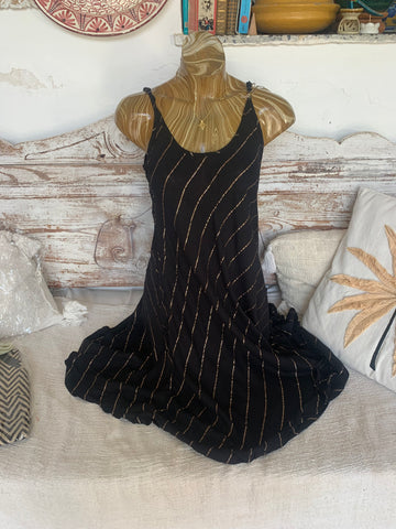 Slip dress short lurex