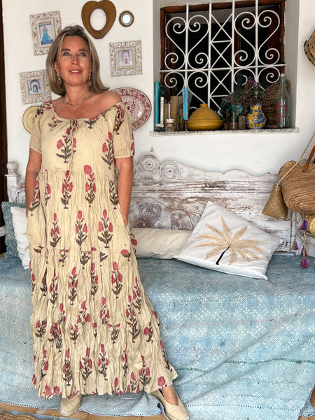 Ishi Daughter Dress – Hand Block Printed Boho Maxi