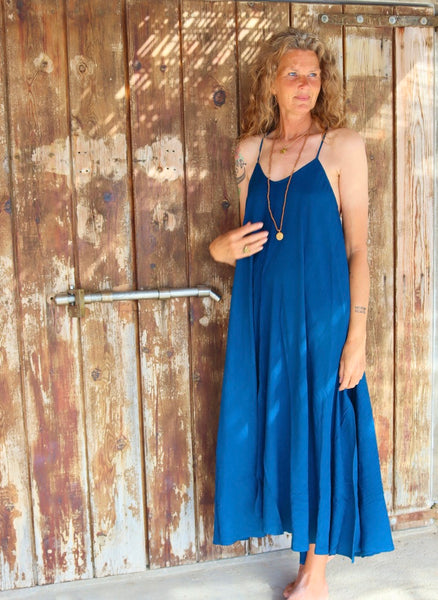 Beach dress  blue Ibiza summer dress