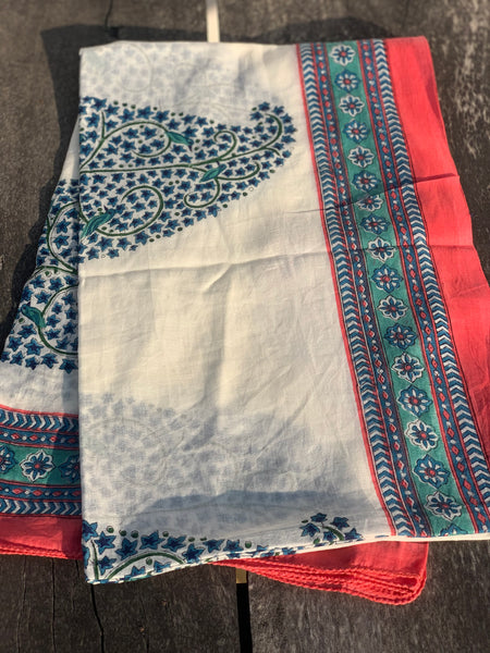 Big size Sarong    or Pareo in block print new collection 24