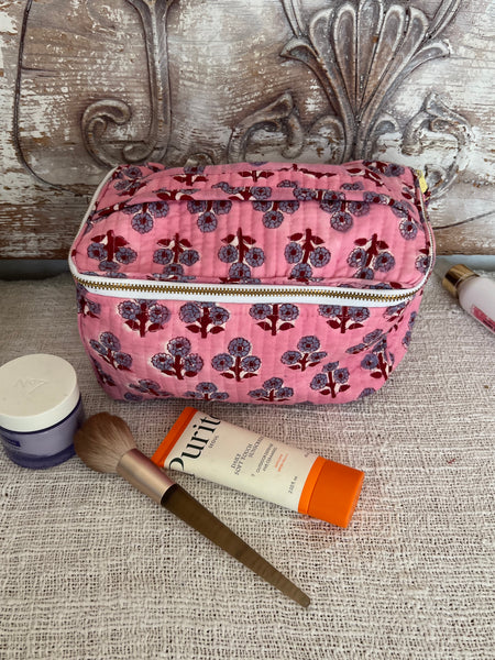 Big size boho Cosmetic Bag square -  AUROBELLE  IBIZA