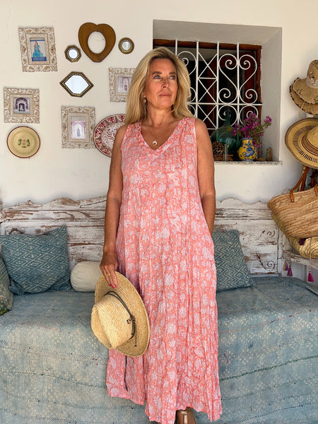 Ibeka  Ibeca sl Cotton maxi dress Rosa dream