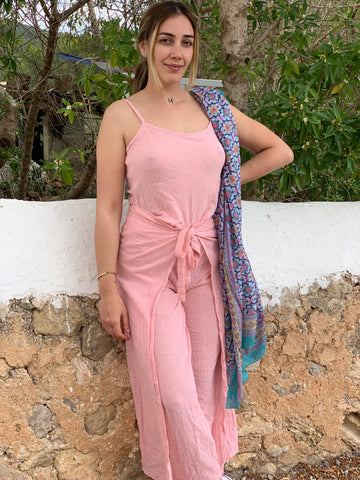 Sexy boho linen top  AUROBELLE IBIZA