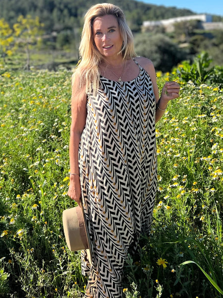Tânja Dress – Boho Flow in Earth & Light -  AUROBELLE  IBIZA
