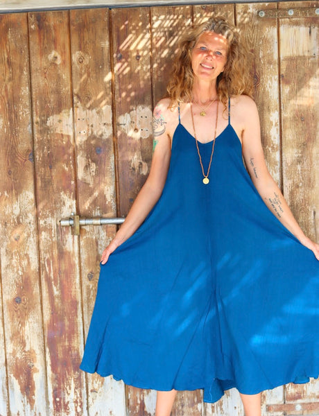 Beach dress  blue Ibiza summer dress