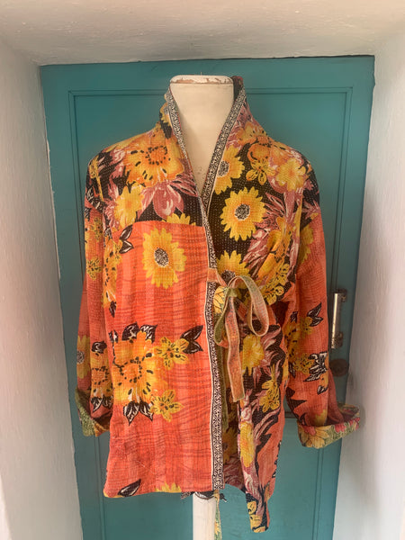 Kantha kimono coat 🧥  boho beautiful prints