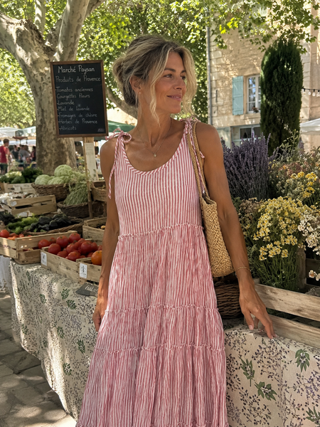 Strap dress  French Provence striped