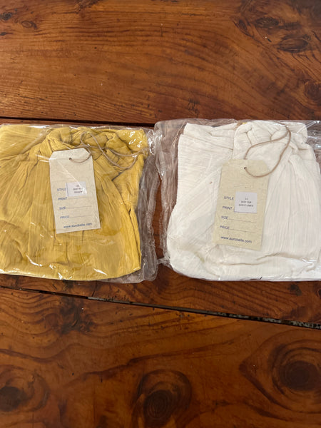Sexy Cotton Halter Top – yellow sunshine organic cotton -  AUROBELLE  IBIZA
