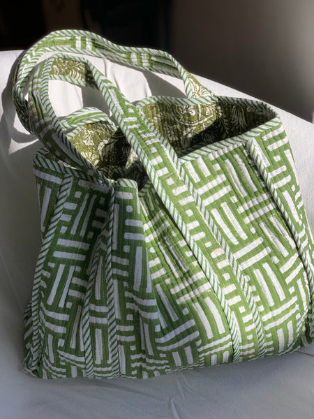 Boho tote quilted super bag