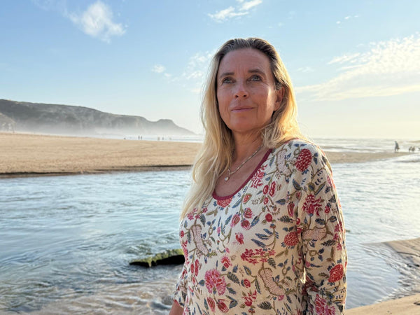 Sundress odeceixe hand block print -  AUROBELLE  IBIZA