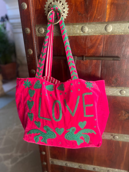Velvet Love Tote Bag – Big Inside, City Ready -  AUROBELLE  IBIZA
