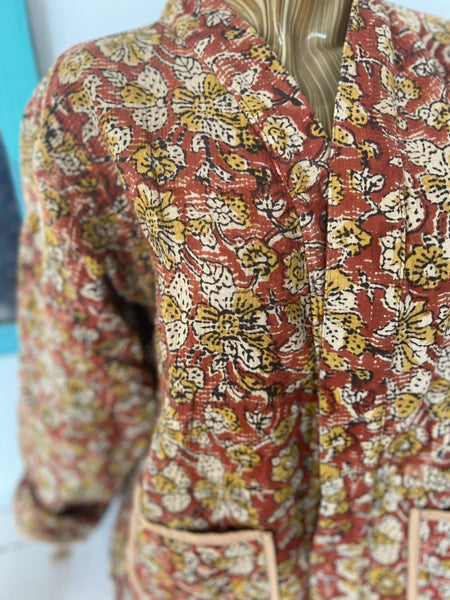 Bohemian Kantha vintage kimono jacket