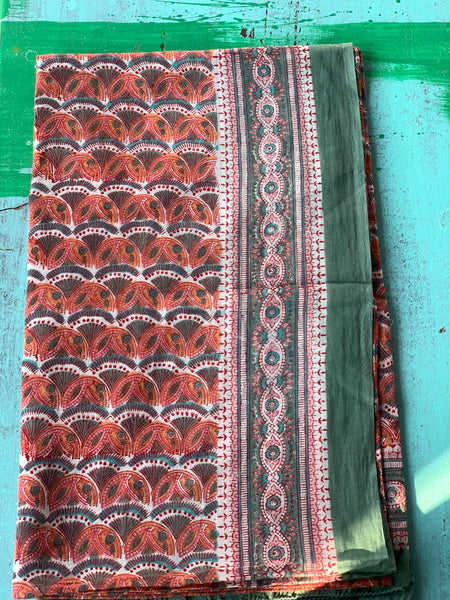 Big size Sarong    or Pareo in block print new collection 24