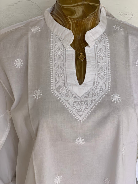 Chinese kurta ,Hand embroidery 🧵 kurta , blouse ,shirt