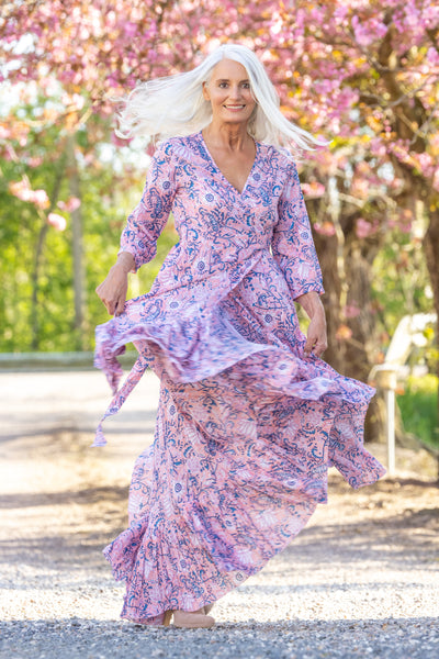 GODDESS DRESS ROSE