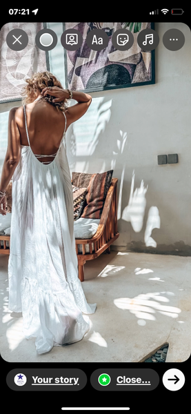 Apsara Ibiza bohemian maxi long super soft dress , white summer maxi  organic muslin cotton dream