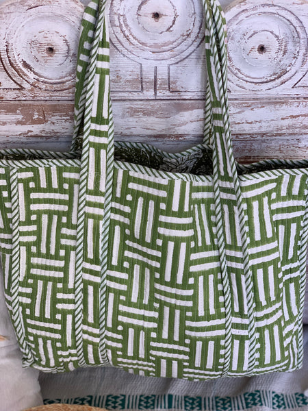 Boho tote quilted super bag