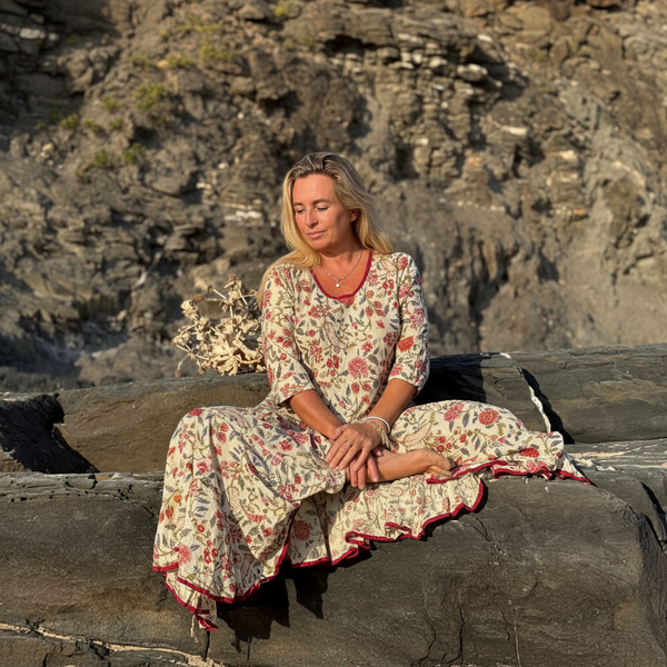 Odeceixe – Hand Block-Print Cotton Sundress
