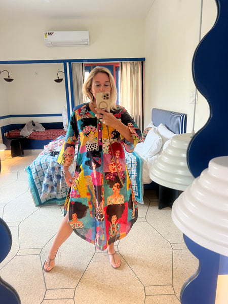 Aurobelle Digital Art Kurta Dress -  AUROBELLE  IBIZA