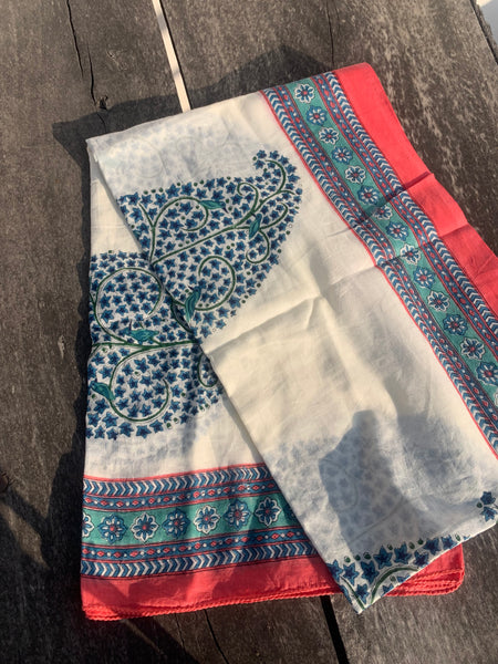 Big size Sarong    or Pareo in block print new collection 24