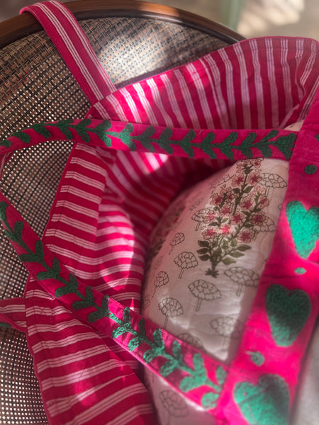 Velvet Love Tote Bag – Big Inside, City Ready -  AUROBELLE  IBIZA
