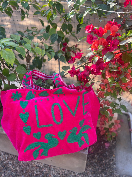 Velvet Love Tote Bag – Big Inside, City Ready -  AUROBELLE  IBIZA
