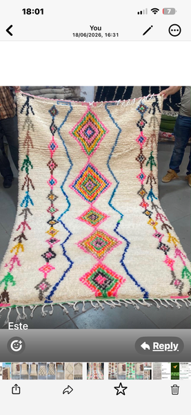 Atlas III white Berber wool rug, close-up of the weave and texture